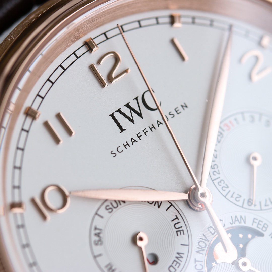 PORTUGUESE PERPETUAL ANNUAL CALENDAR 43MM ROSE GOLD WHITE DIAL
