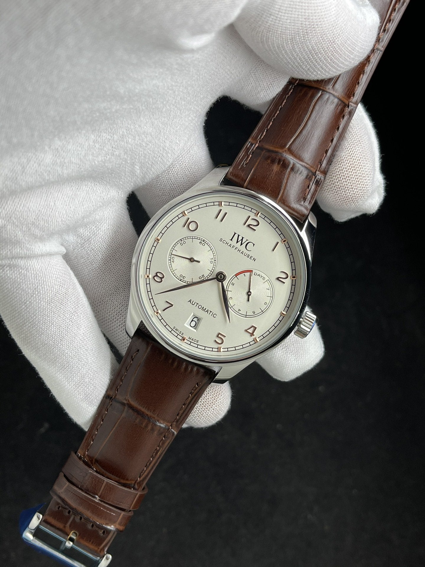 PORTUGUESE 7 DAYS 42MM STEEL CASE SILVER DIAL