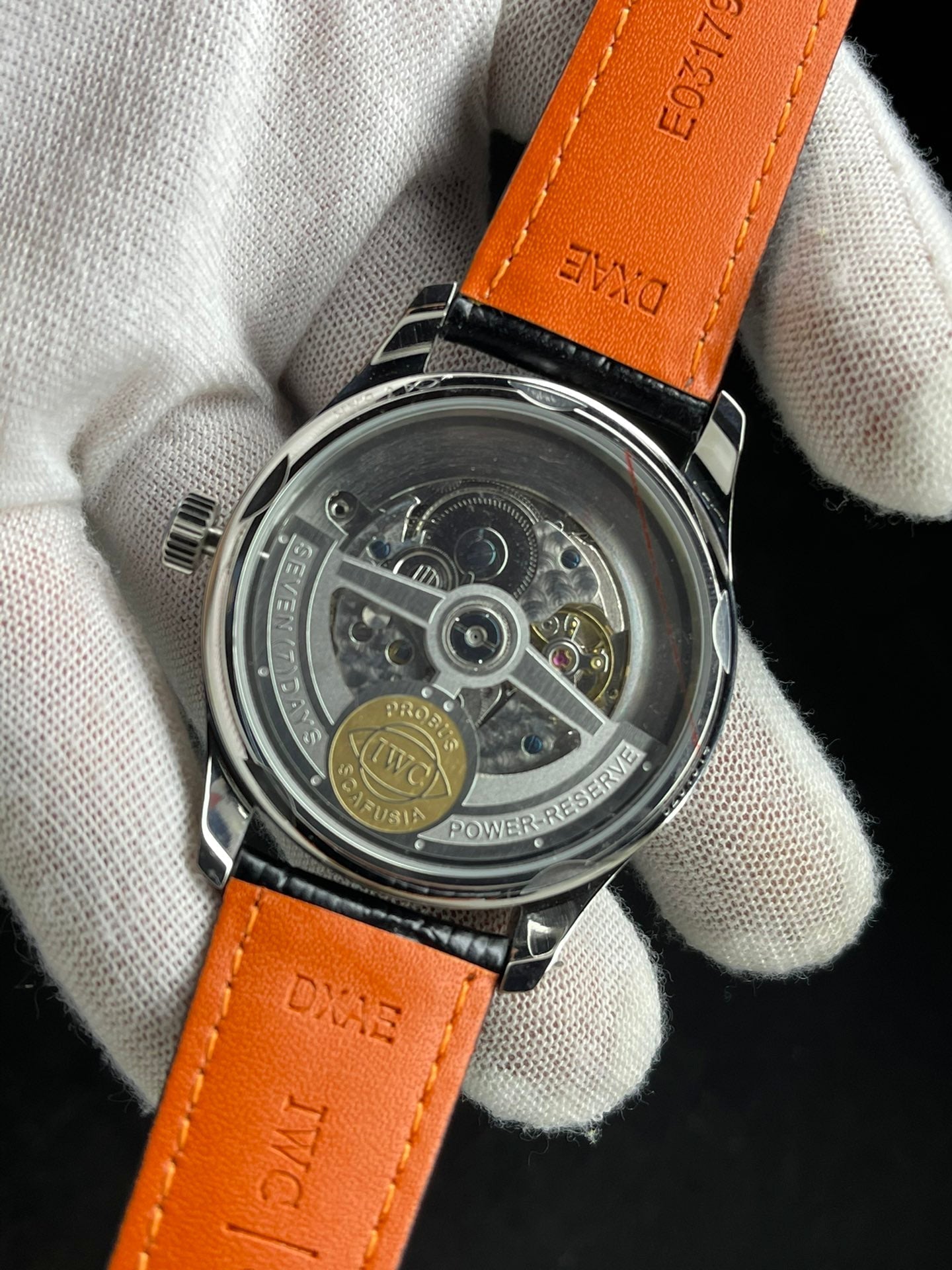 PORTUGUESE 7 DAYS 42MM STEEL CASE BLACK DIAL