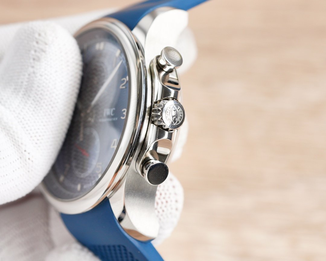 PORTUGUESE YACHTCLUB 45MM STEEL CASE ALL BLUE DIAL CHRONOGRAPH