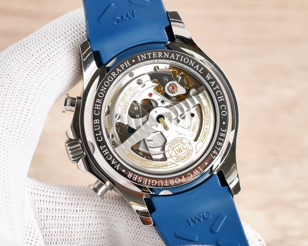 PORTUGUESE YACHTCLUB 45MM STEEL CASE ALL BLUE DIAL CHRONOGRAPH