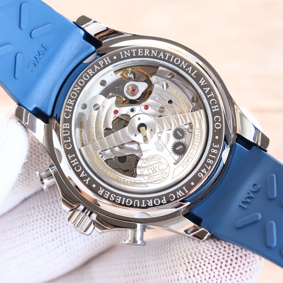 PORTUGUESE YACHTCLUB 45MM STEEL CASE BLUE DIAL CHRONOGRAPH