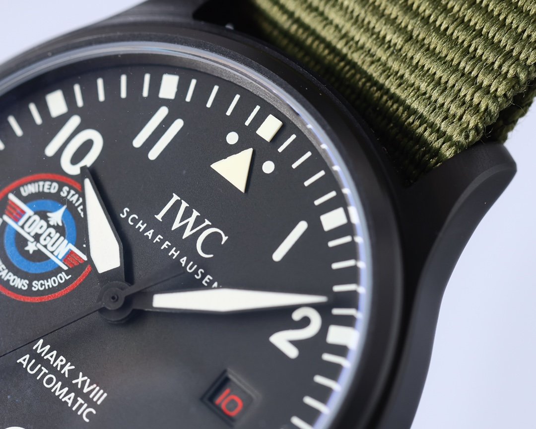 PILOT TOPGUN 41MM BLACK CERAMIC KHAKI TEXTILE