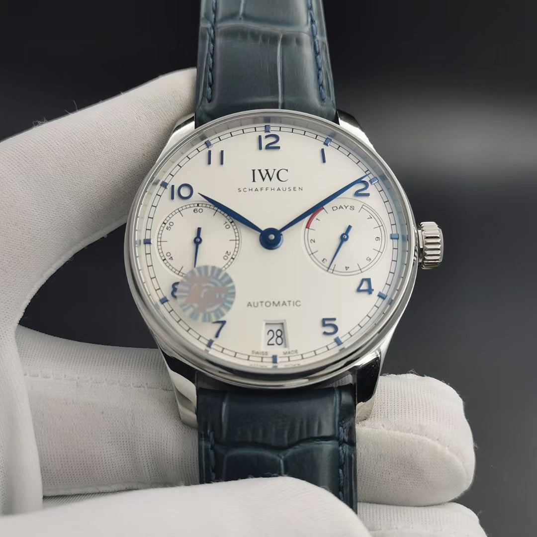 PORTUGUESE 7 DAYS 42MM STEEL CASE WHITE DIAL