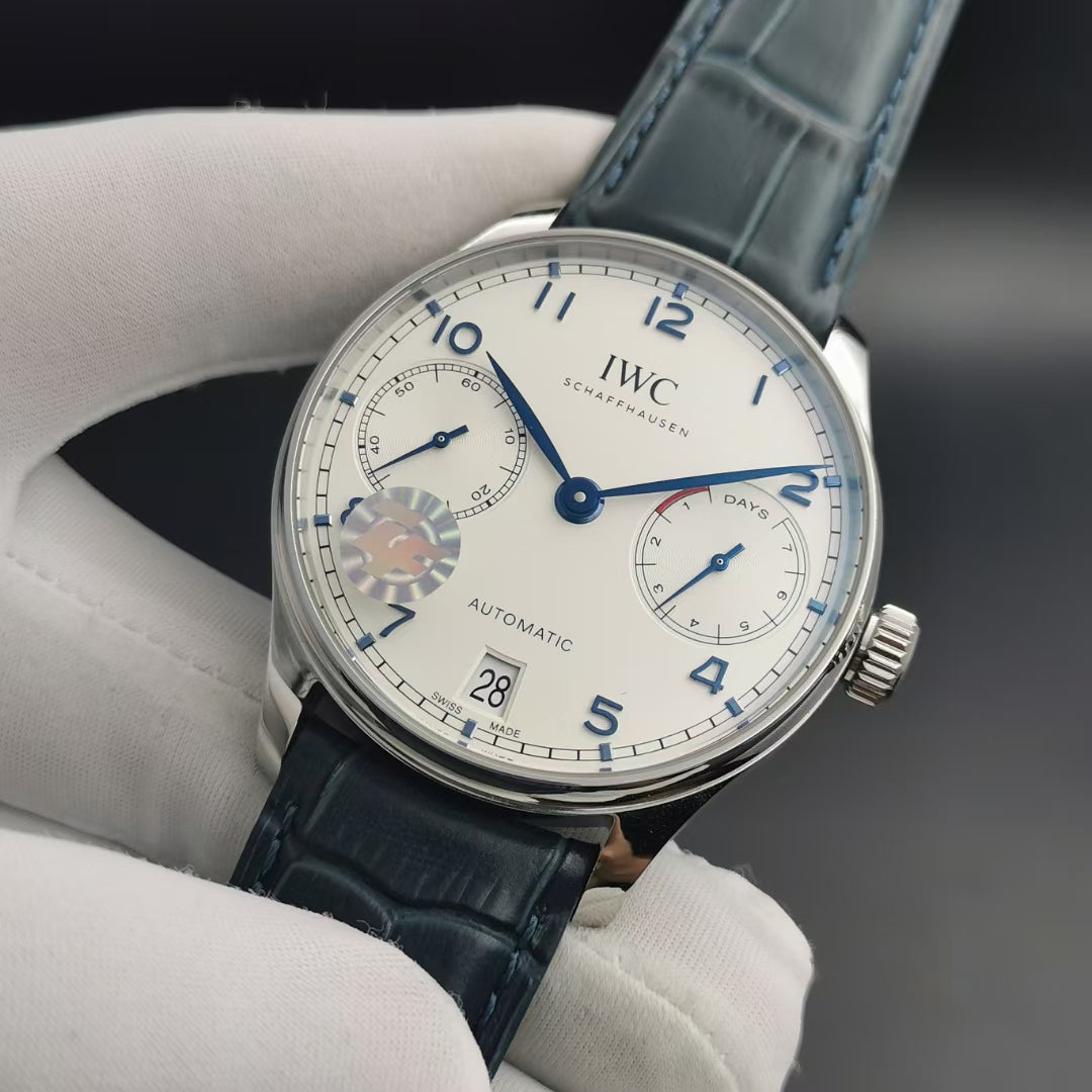 PORTUGUESE 7 DAYS 42MM STEEL CASE WHITE DIAL