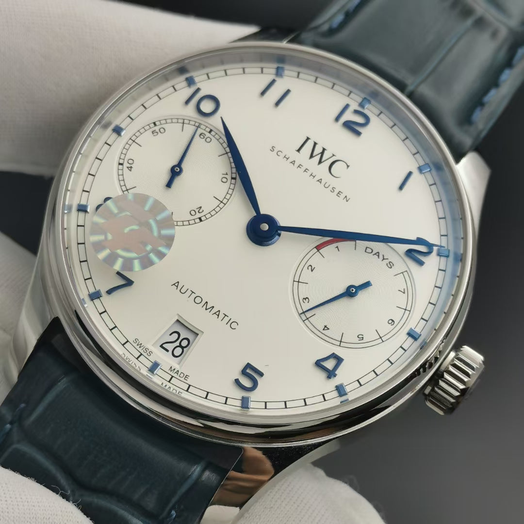 PORTUGUESE 7 DAYS 42MM STEEL CASE WHITE DIAL