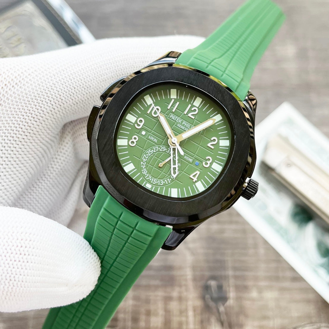 NAUTILUS TRAVELTIME BLACK CASE 42MM