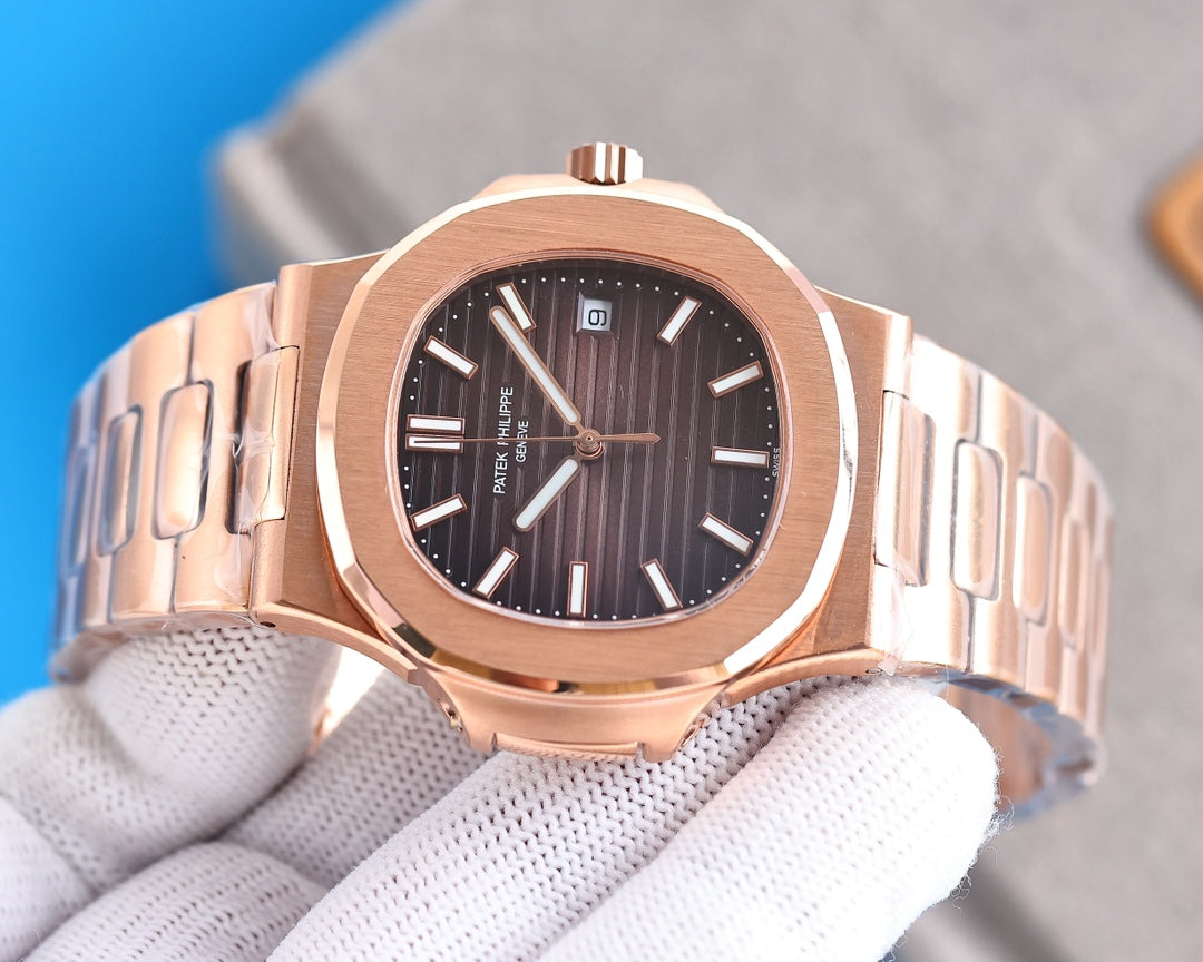 PATEK NAUTILUS 5711 PINK GOLD BROWN DIAL