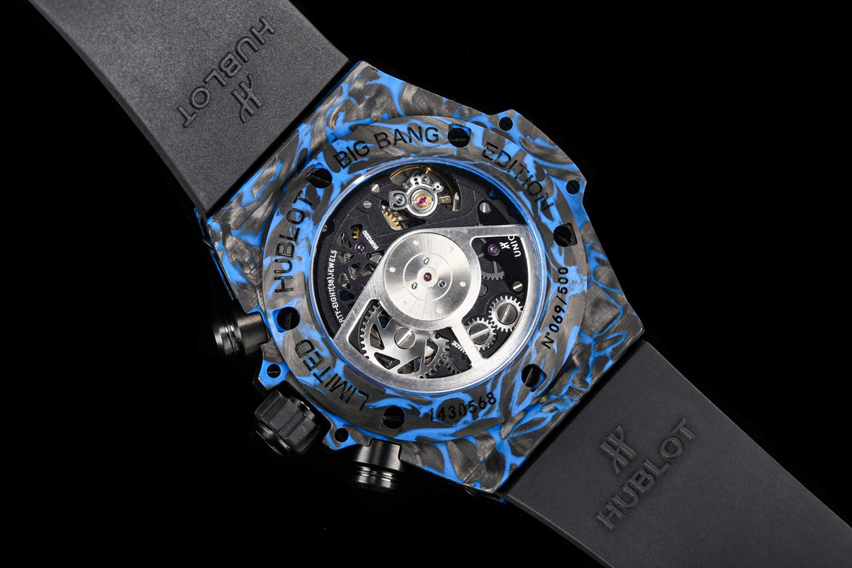 BIG BANG UNICO 45 BLACK BLUE CARBON