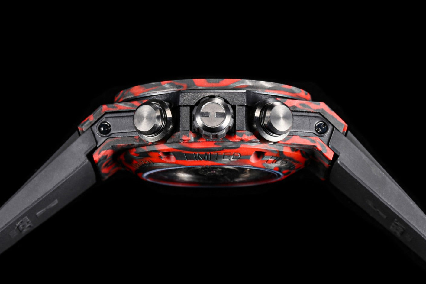 BIG BANG UNICO 45 BLACK RED CARBON