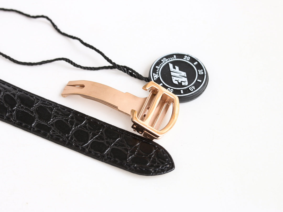 TANK SOLO PINK GOLD DIAMOND BEZEL LEATHER LEATHER