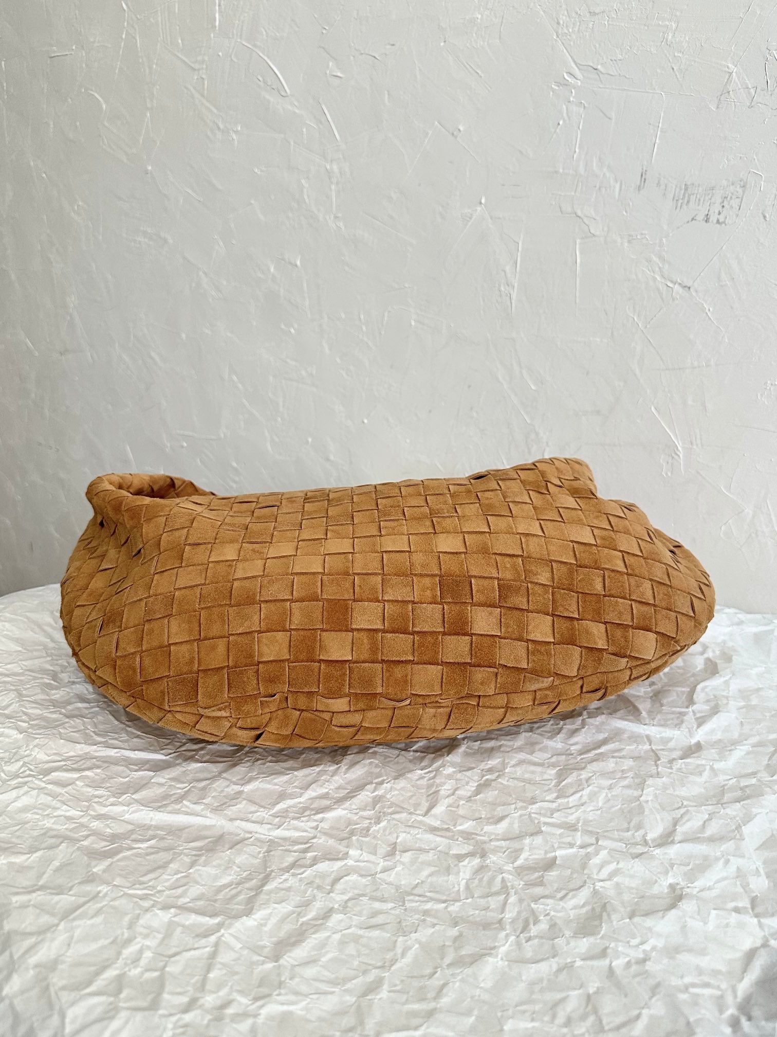 BV SMALL JODIE 36CM BROWN SUEDE LEATHER