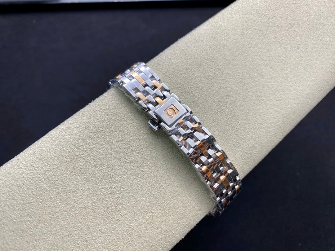 Omega  De Ville 32.7mm Silver Pink Gold