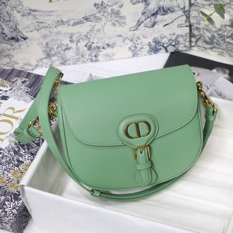 MEDIUM CD BOBBY 22CM CALFSKIN GOLD HARDWARE