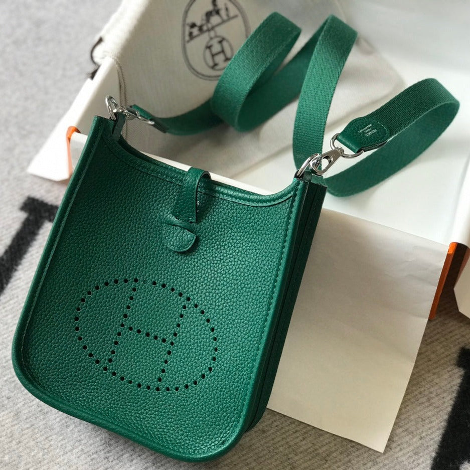 Mini Evelyne 18cm Togo Silver Hardware