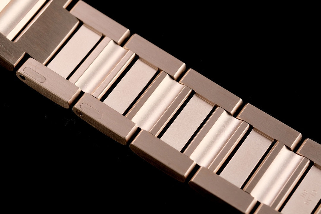 pasha 35mm automatic pink gold white dial diamond bezel