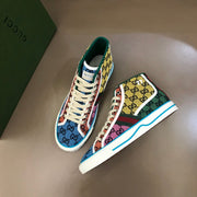 GG Men's  High-Top Sneaker Mullticolor Canvas 574751
