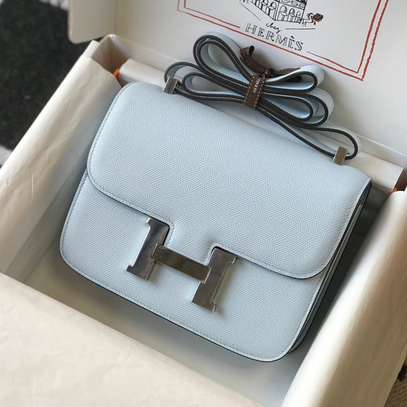 constance 24 cloud blue epsom leather gold hardware