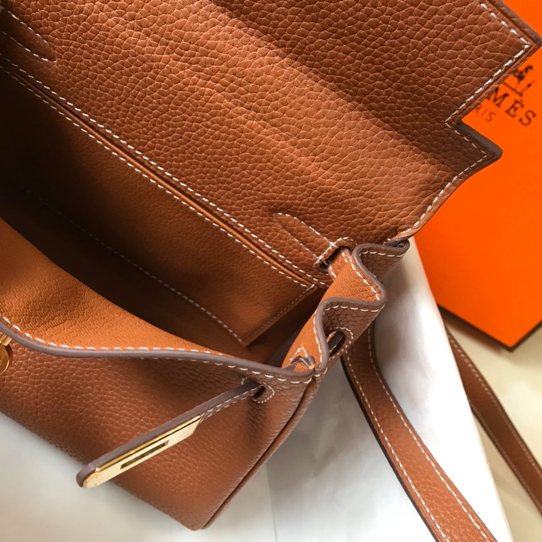 HM Mini Kelly 20cm Togo Leather Gold Hardware