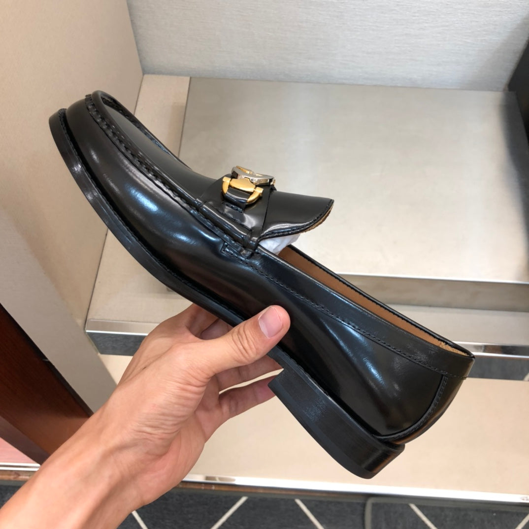 GG Men's Loafer Black Patent Leather 525079