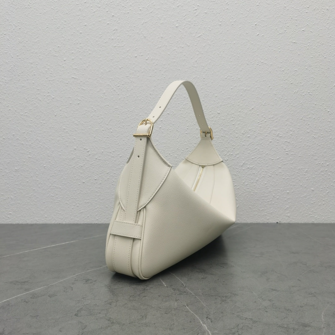 Celine 2026 Romy Bag 34cm White Smooth Calfskin 281926