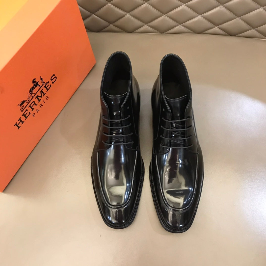 HM Men's Boot Black Patent Leather 527894
