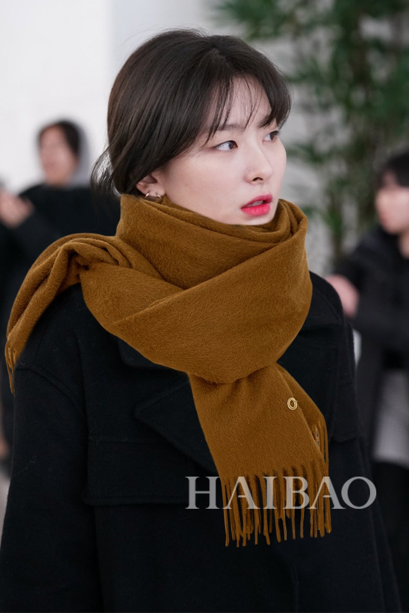 LP Grande Unita Scarf 200 CM In Caramel Cashmere  645520