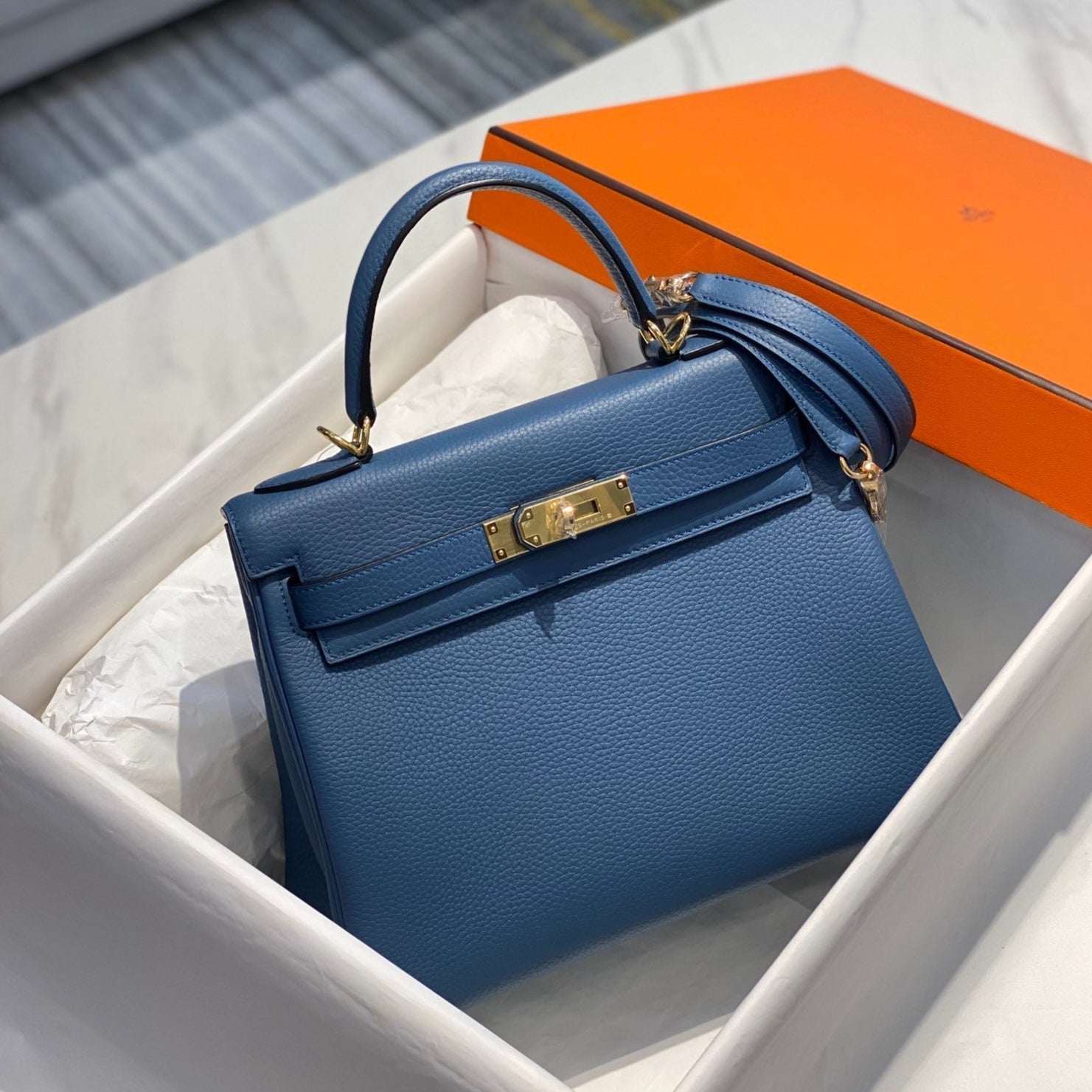 hm kelly 32cm togo leather gold hardware