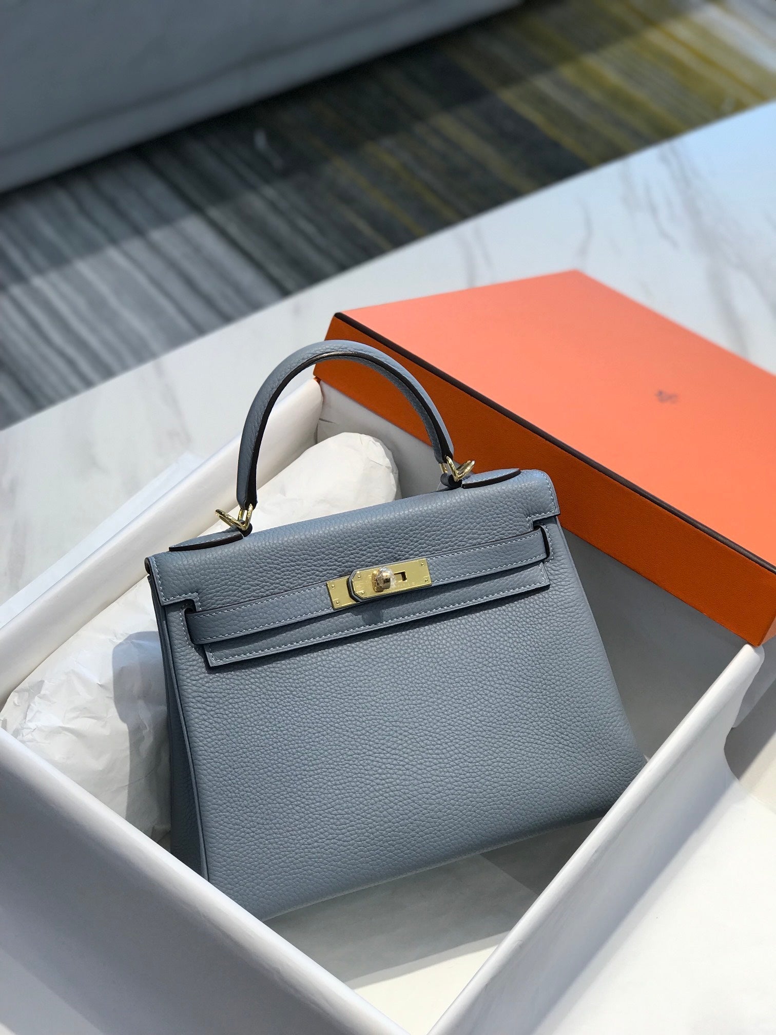 hm kelly 32cm togo leather gold hardware