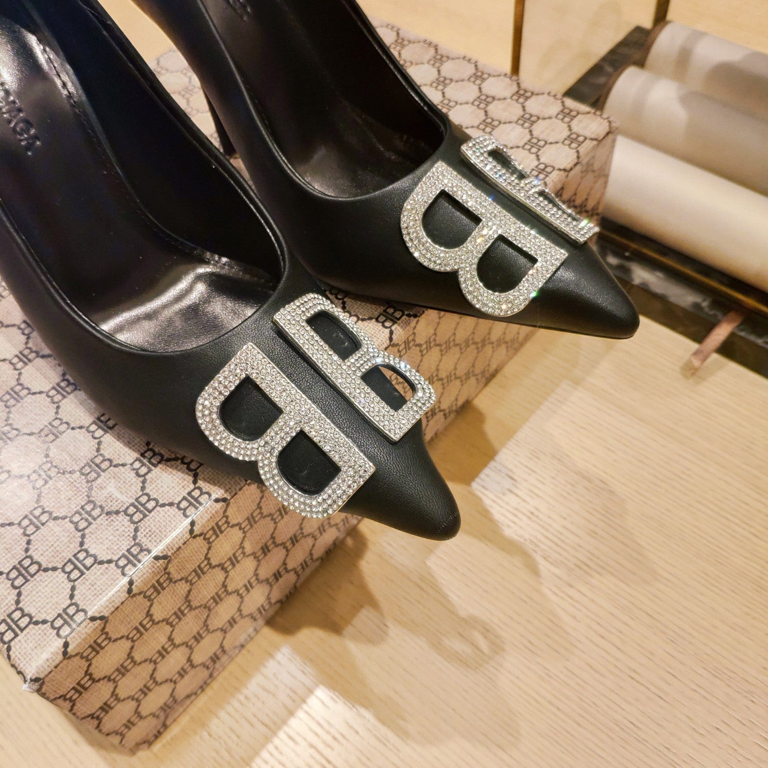 Balenciaga 26s High Heel Pump 105 Black Cowhide 681174