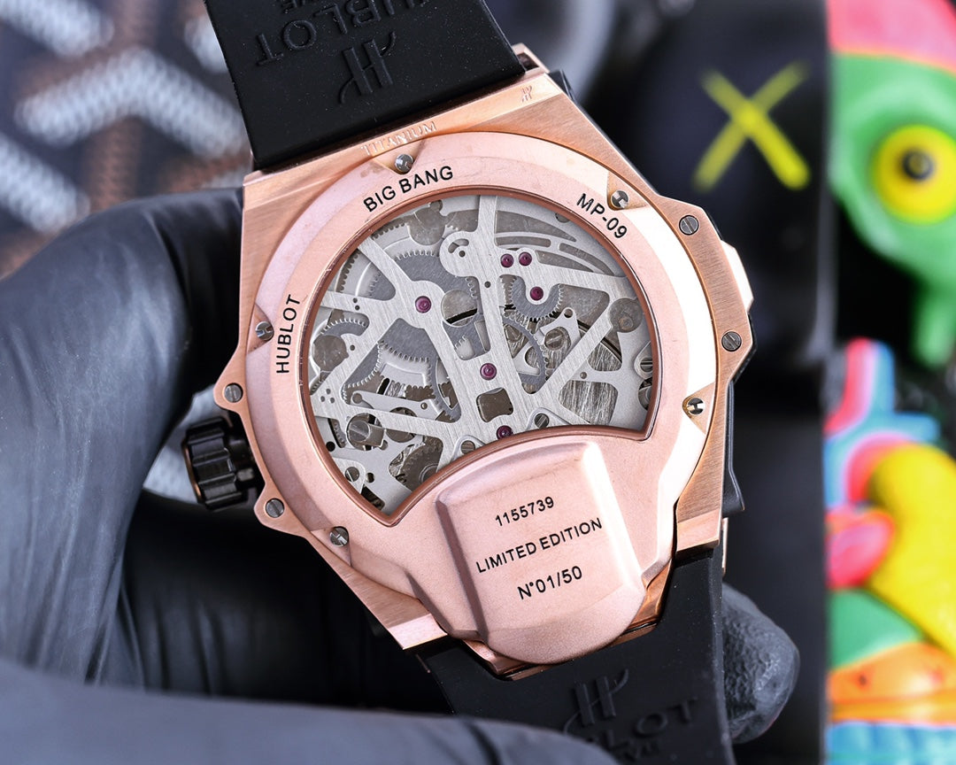 Hublot MP-09 Tourbillon Bi-Axis Rose Gold Case 45mm Watch
