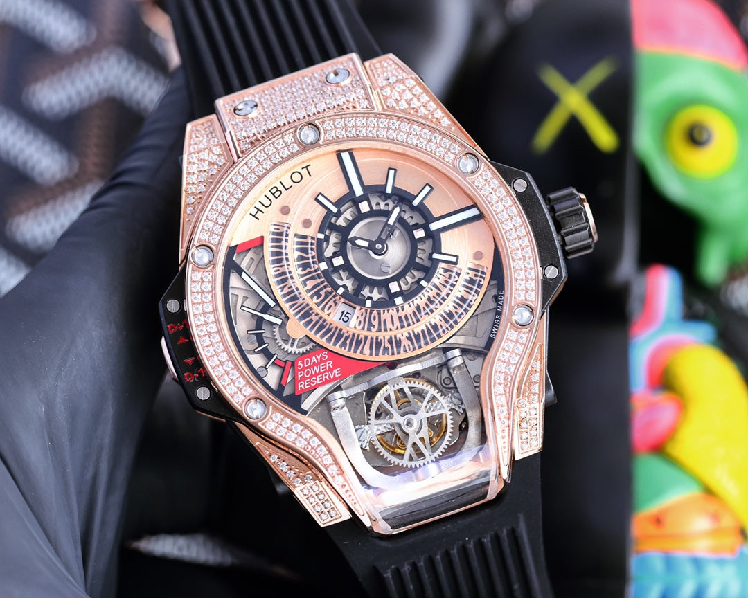 Hublot MP-09 Tourbillon Bi-Axis Rose Gold Case 45mm Watch