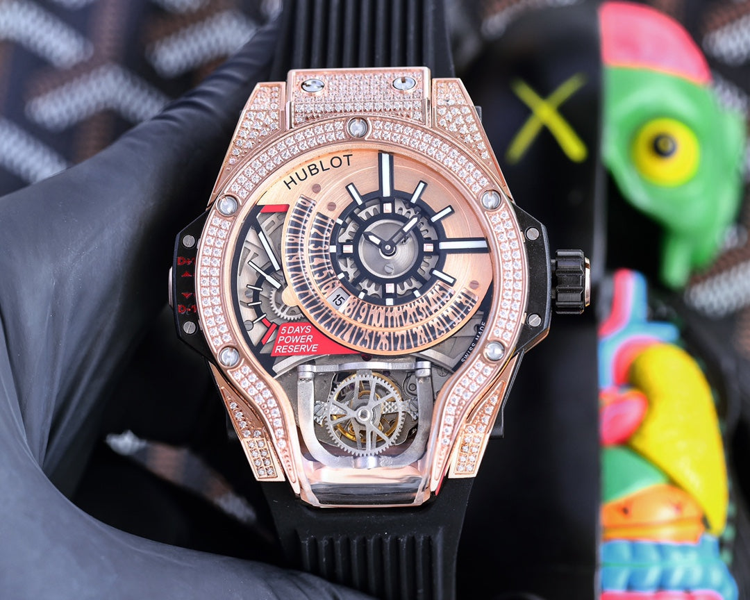 Hublot MP-09 Tourbillon Bi-Axis Rose Gold Case 45mm Watch