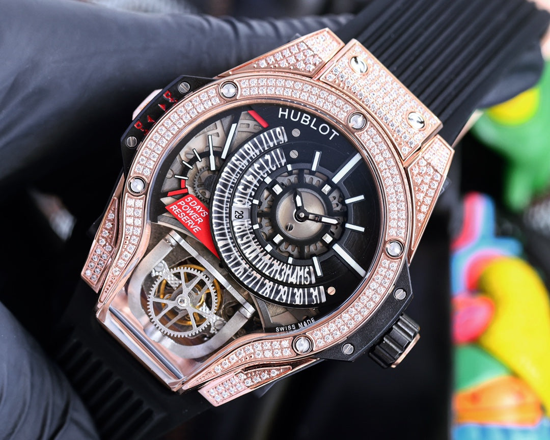 Hublot MP-09 Tourbillon Bi-Axis Rose Gold Case 45mm Watch