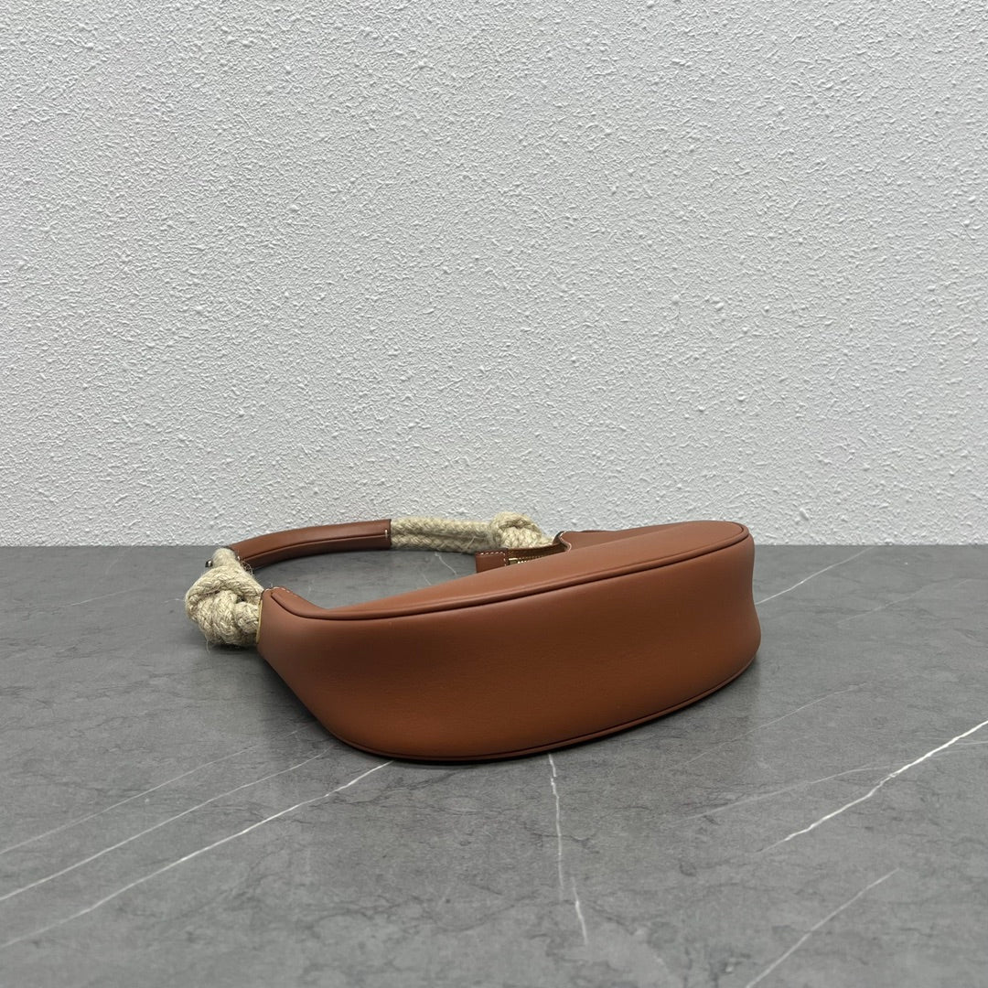 Celine 2026 Ava Strap Bag 24.5cm Tan Smooth Calfskin 281919