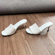 LV Neo Revival Mule 65mm White Cowhide
