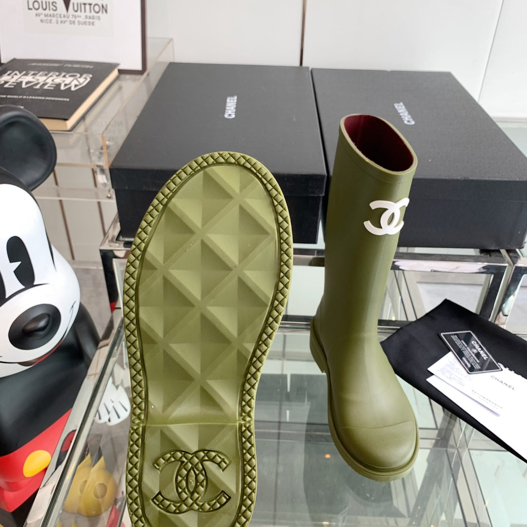 CC Rainboots Dark Green Rubber  204191