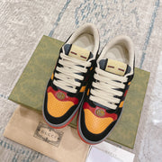 GG Men's Screener Sneaker Orange Black Suede 574724
