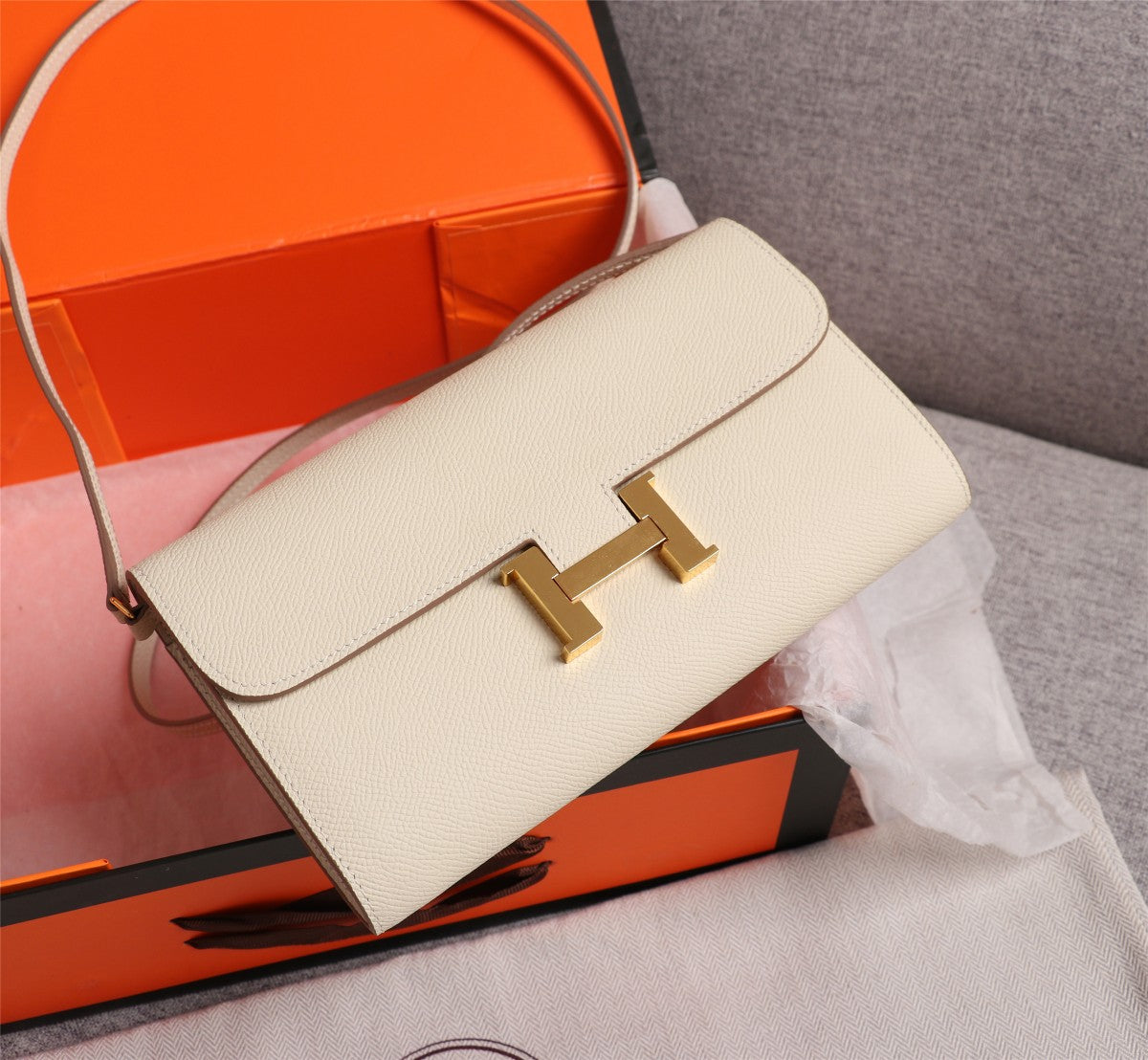 HM CONSTANCE BAGS DAKANG 20.5 CREAM EPSOM