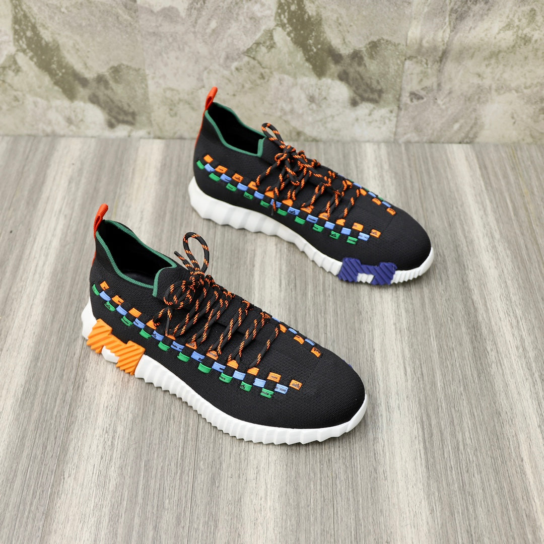 HM FLEX SLIP-ON SNEAKER BLACK WOVEN FABRIC