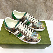 GG x Adidas Men's Sneaker Brown Green Canvas 525937
