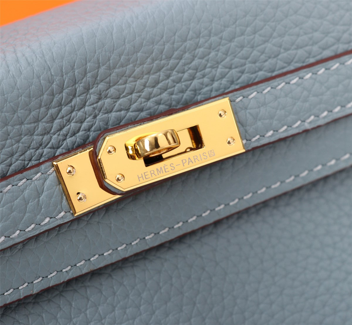 HM KELLY BAG 25 TEMPERED GRAY TOGO GOLD HARDWARE