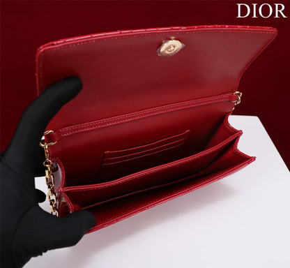my cd mini 21 red patent calfskin
