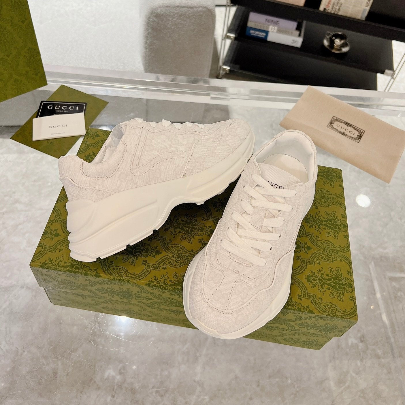 GG 100 RHYTON SNEAKER White