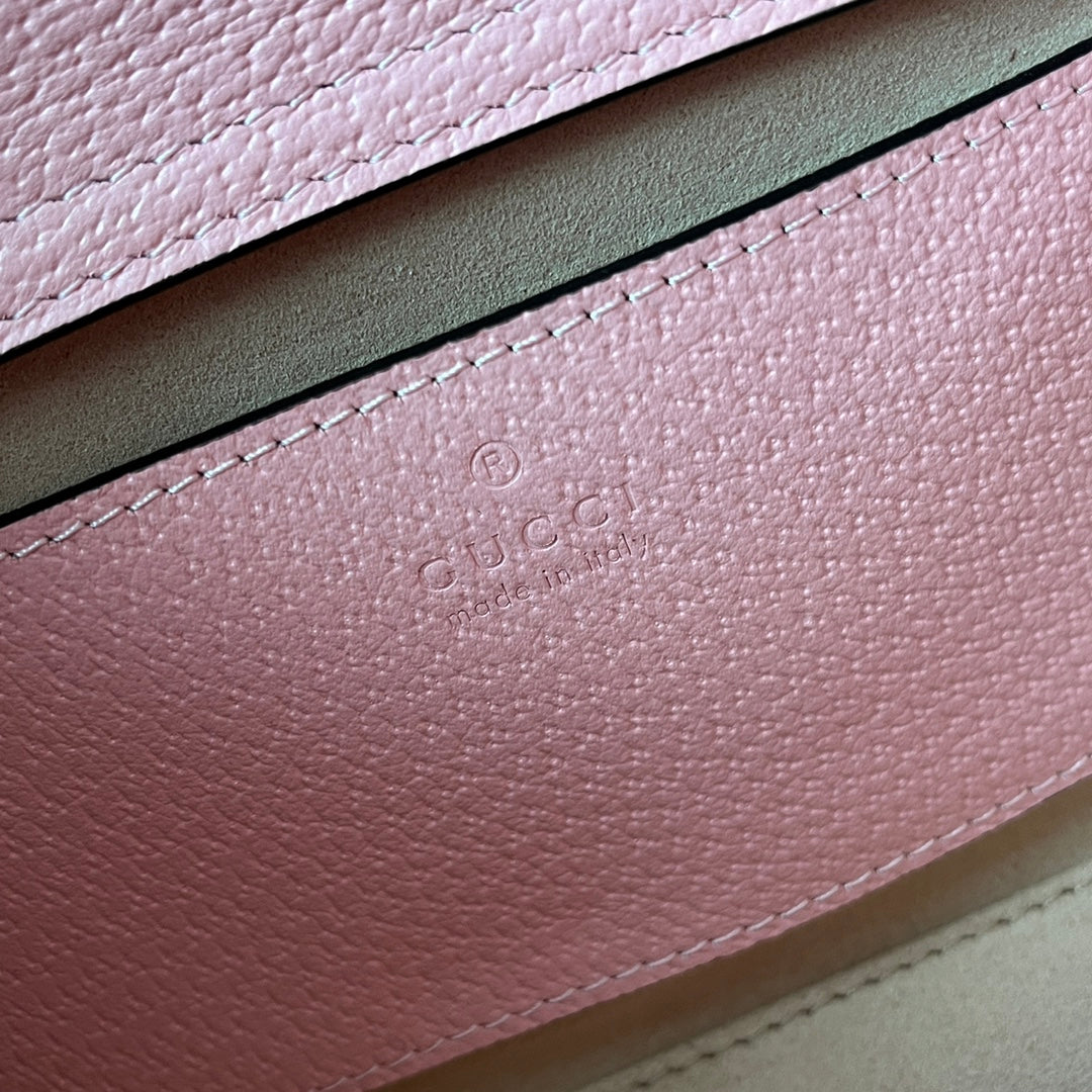 Gucci Diana Bamboo Bag Pink Calfskin 240100