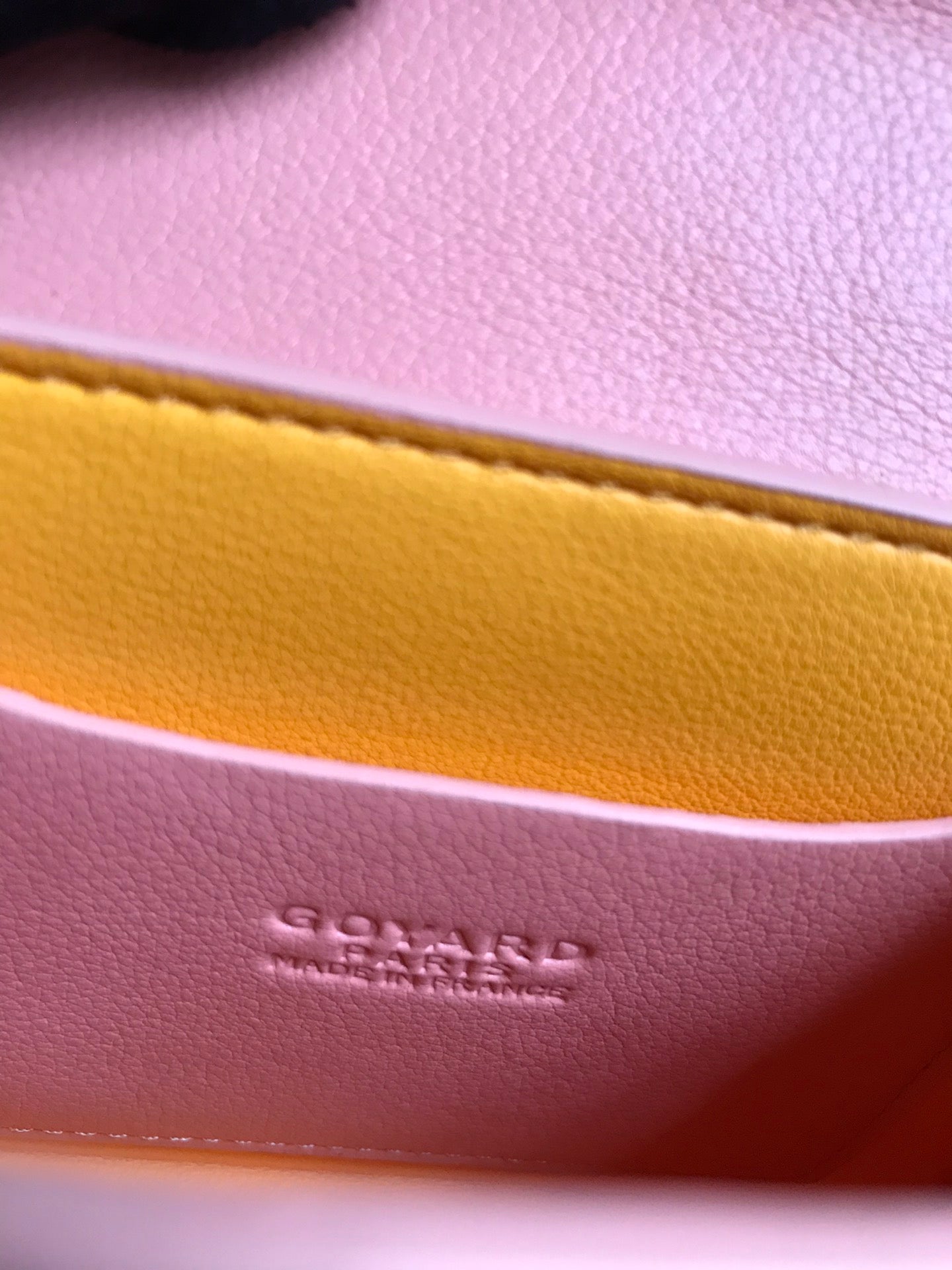 Goyard 2026 Saigon Nano Bag 14.5cm Powder Pink Cowhide Canvas 351685