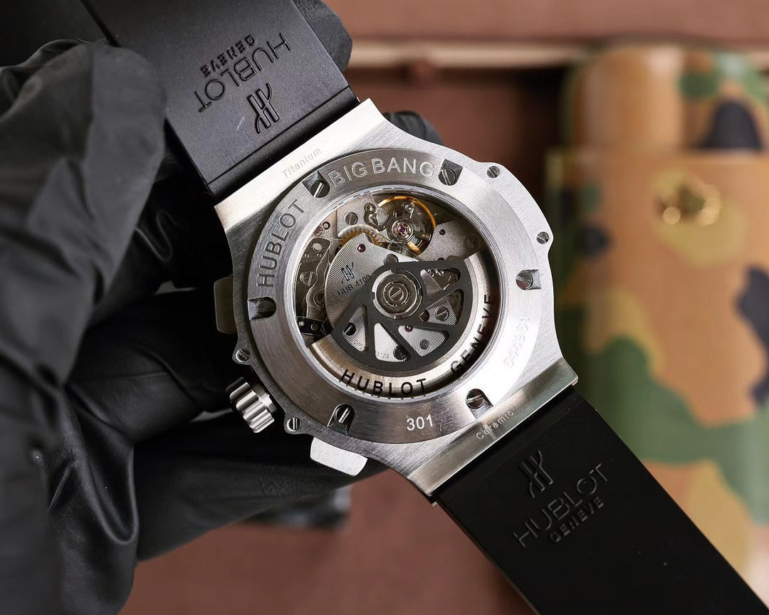 Hublot Big Bang Chronograph 44mm Steel Case Diamond Benzel