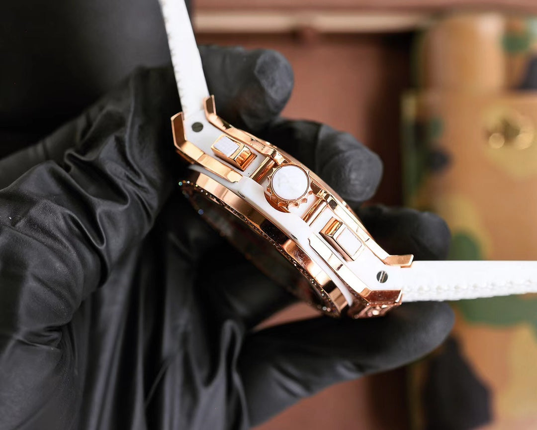 Hublot Big Bang 44 mm Rose Gold Case White Rubber Strap