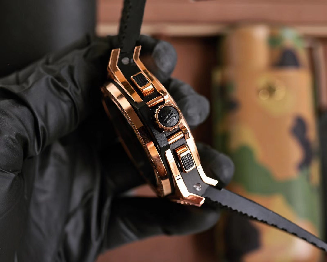 Hublot Big Bang 44 mm Rose Gold Case Black Rubber Strap