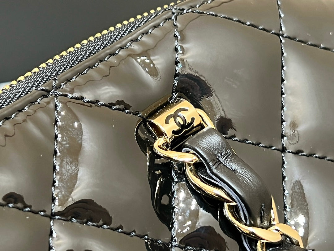 Chanel 2025 Bag Black Patent Leather